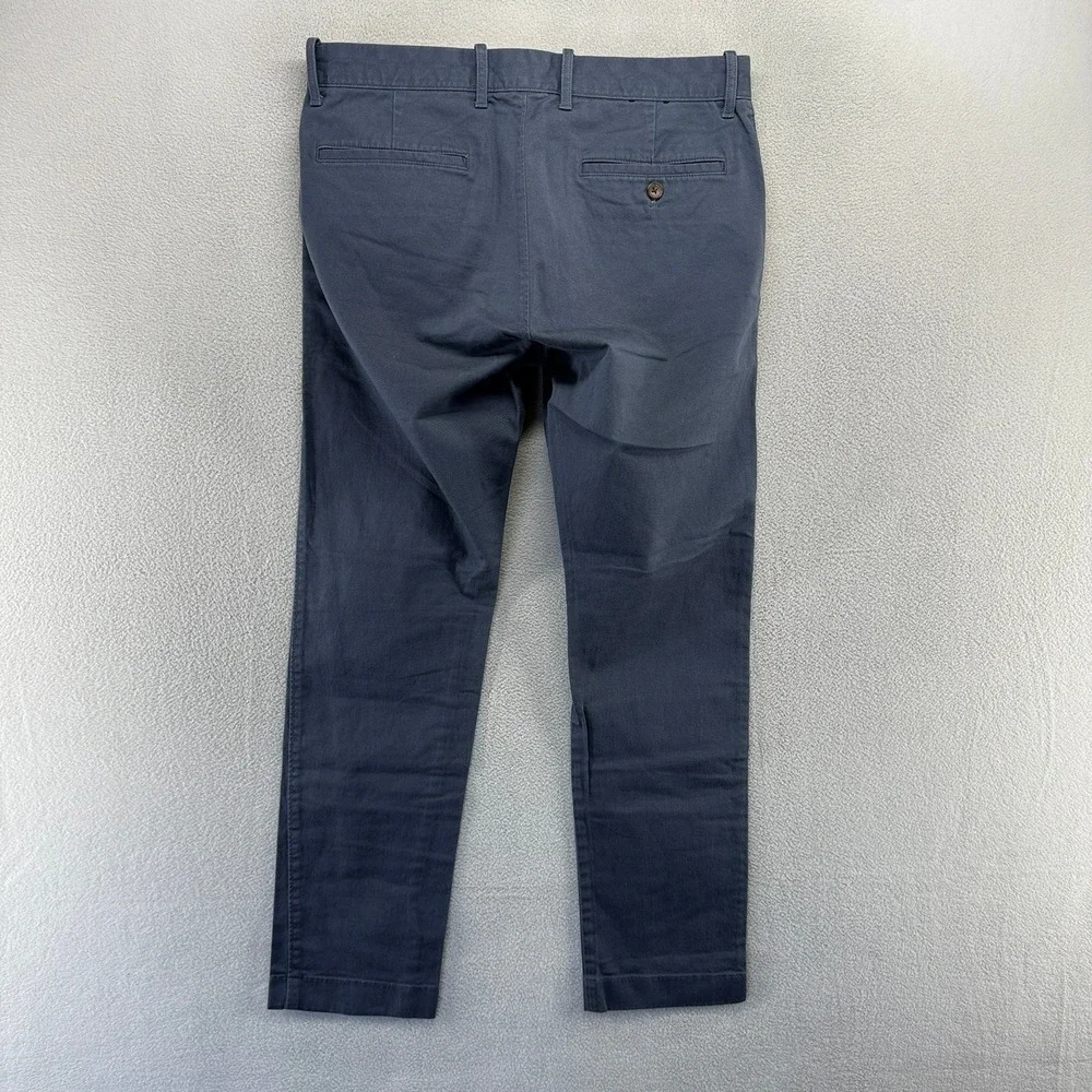 J.Crew Pants Mens 31x30 Blue Chino Flex Slim Fit Casual Cotton Blend H3167 Golf